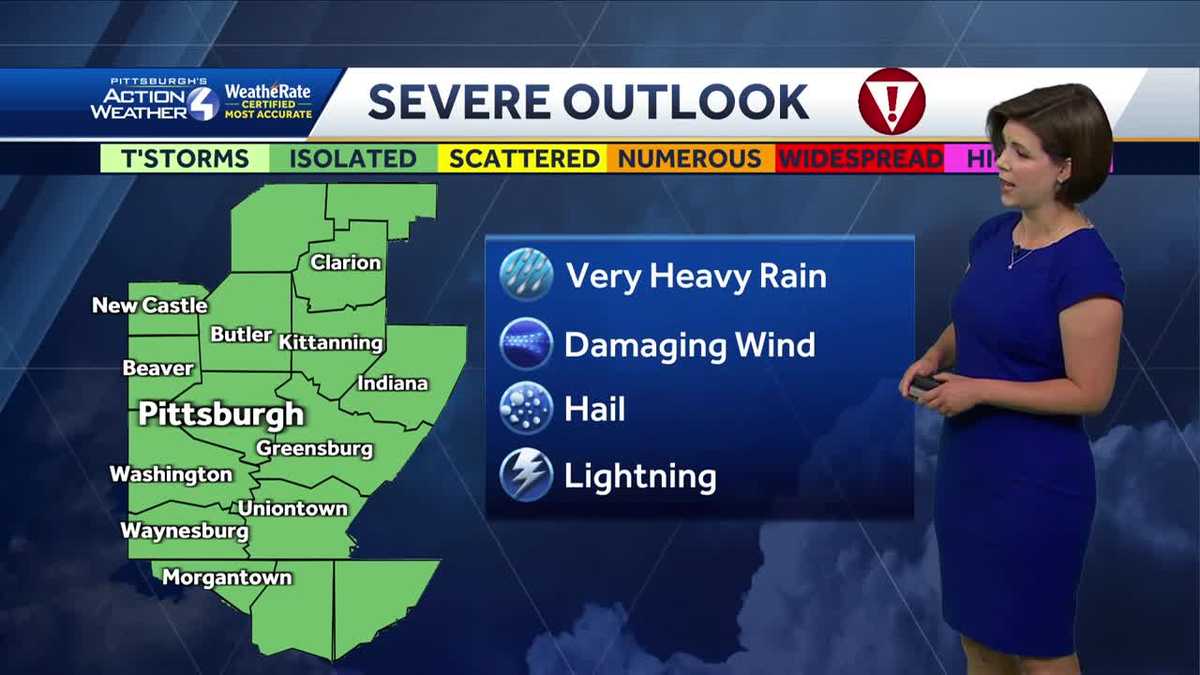 Severe Weather Alert Day: Spotty PM Storms - WTAE