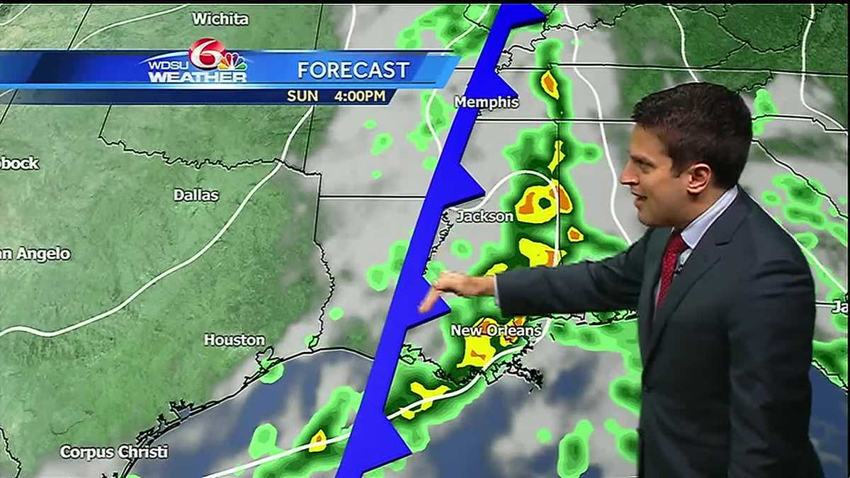 Cold front and rain for Sunday