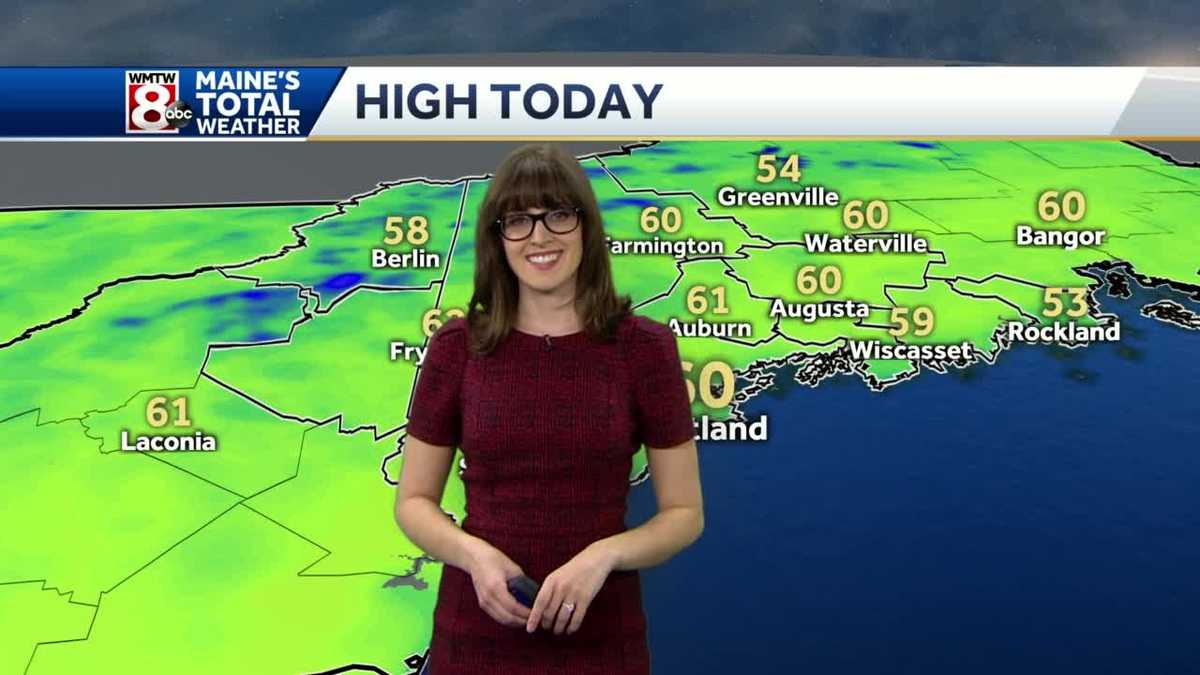 Seasonable with a mix of sun and clouds today