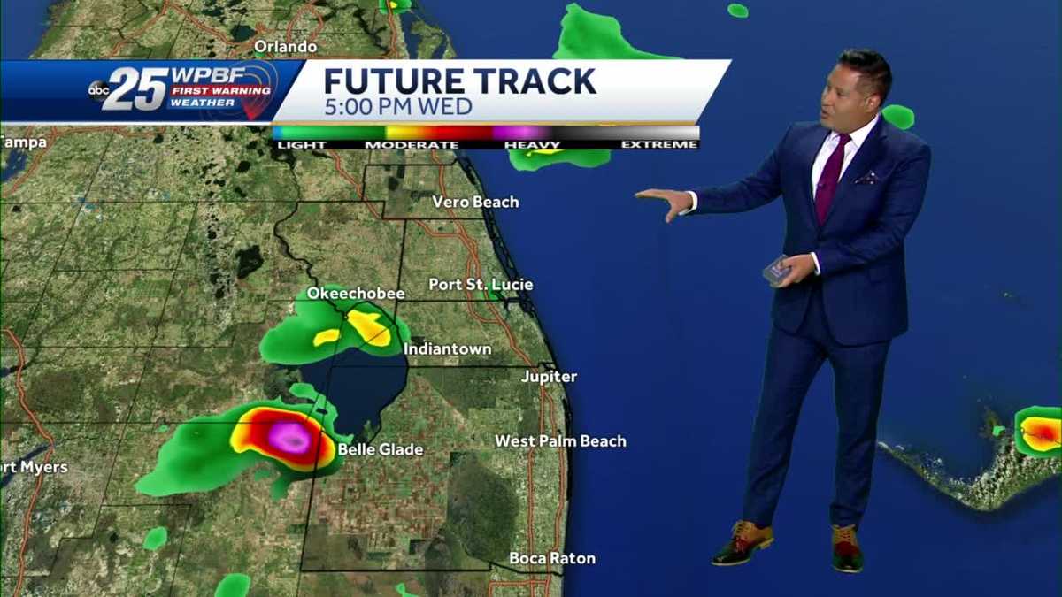 Hot with isolated storms ahead