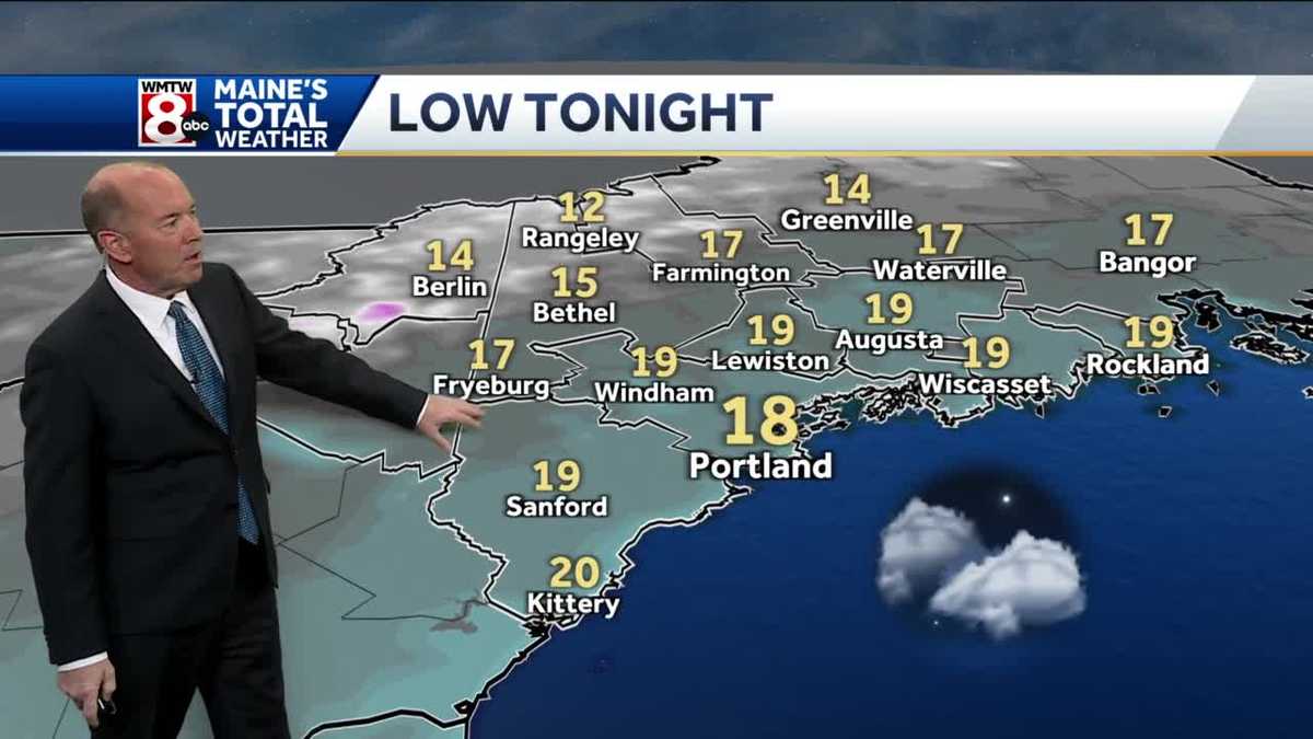 Clouds and winds increase overnight