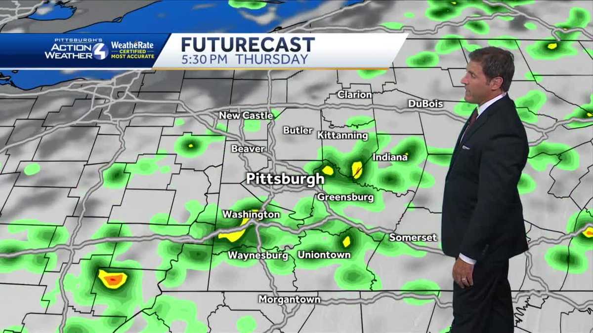 Pittsburgh weather Widespread morning rain, more scattered later