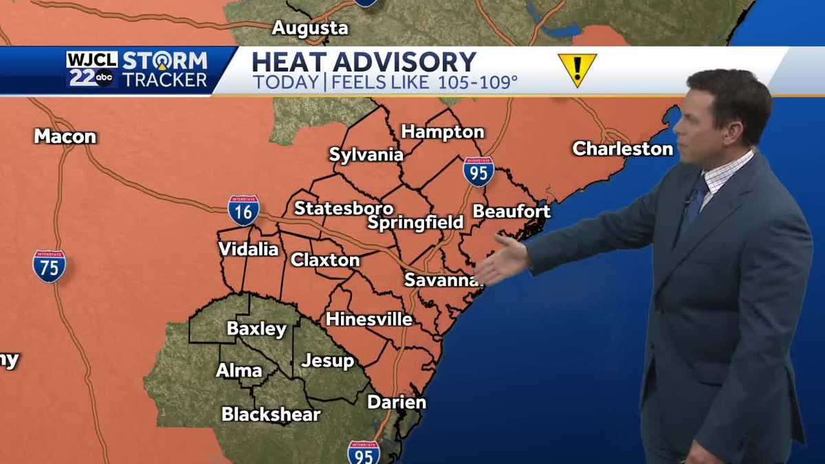 Impact Day: Heat Advisory for Coastal Georgia and Lowcountry