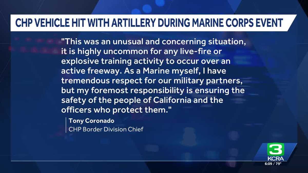 Military report details live fire malfunction California highway
