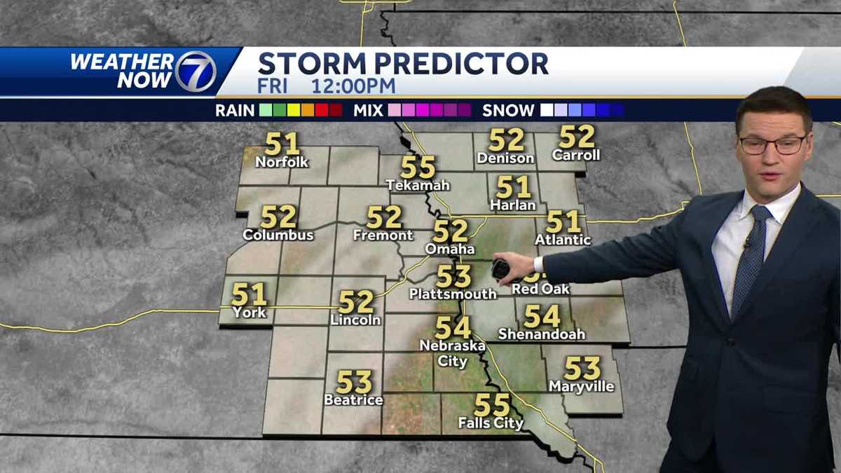 Omaha morning weather forecast for Friday, December 8