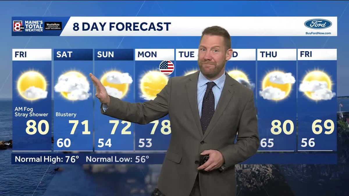 Cool and cloudy start to Labor Day Weekend