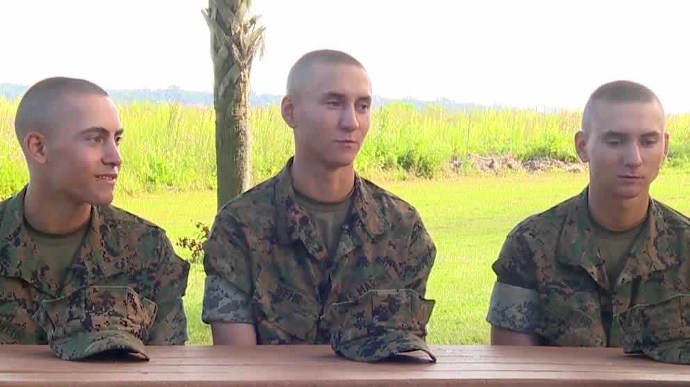 South Carolina triplets graduate basic training together