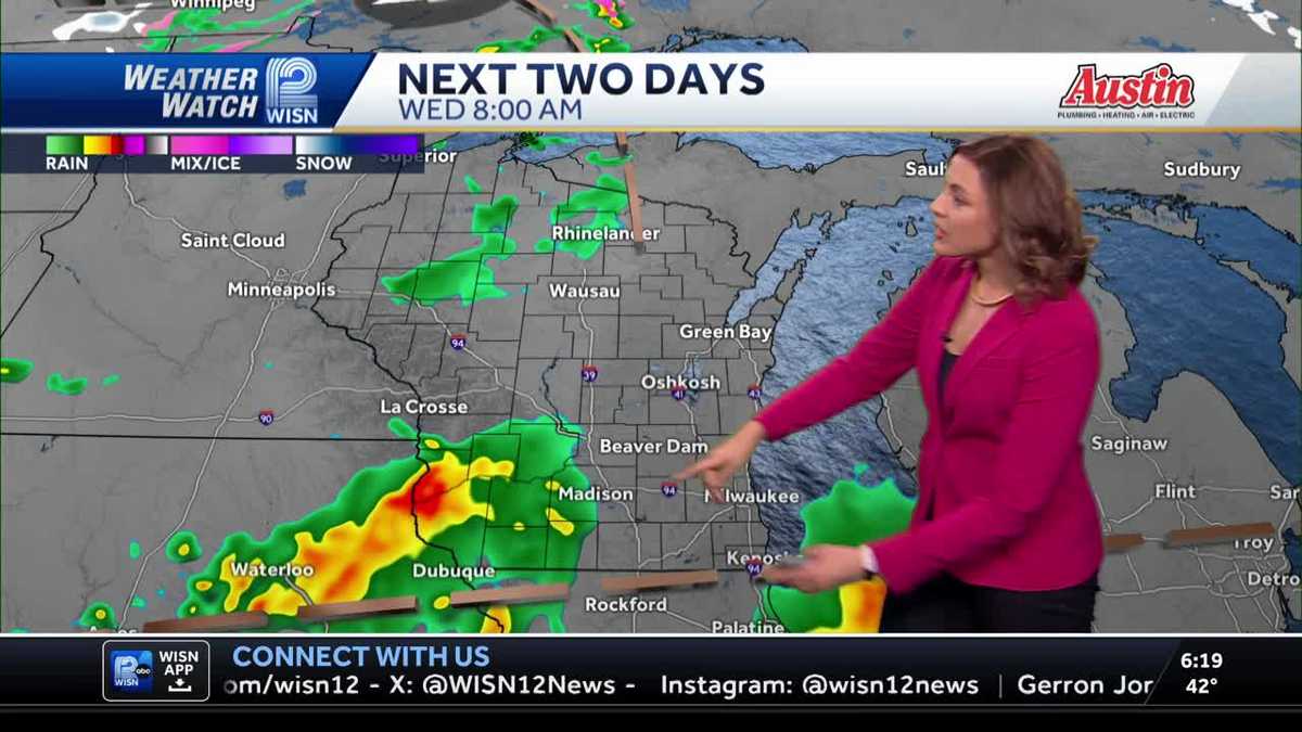 Impact Day: Rounds of midday, evening storms for SE Wisconsin