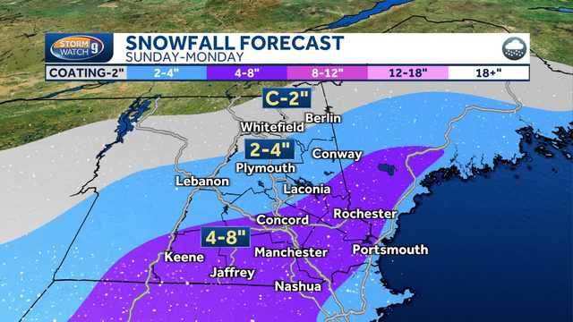 New Hampshire weather forecast: Snow possible this weekend - Vimarsana News