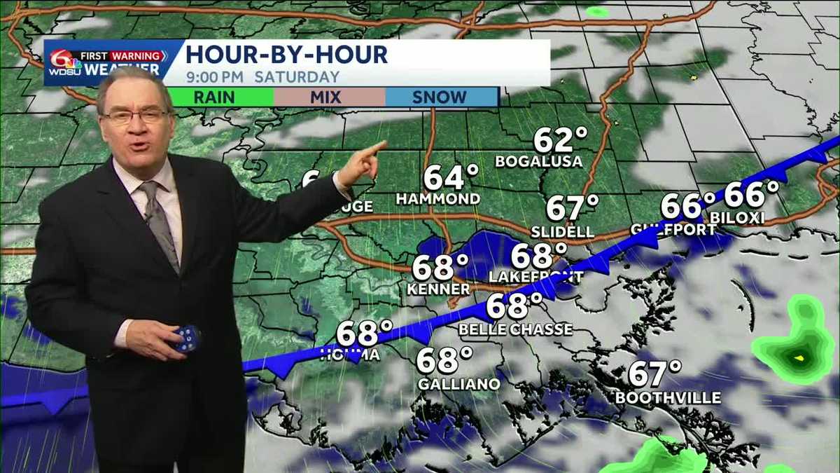 Warm and humid Saturday; Strong cold front on the way