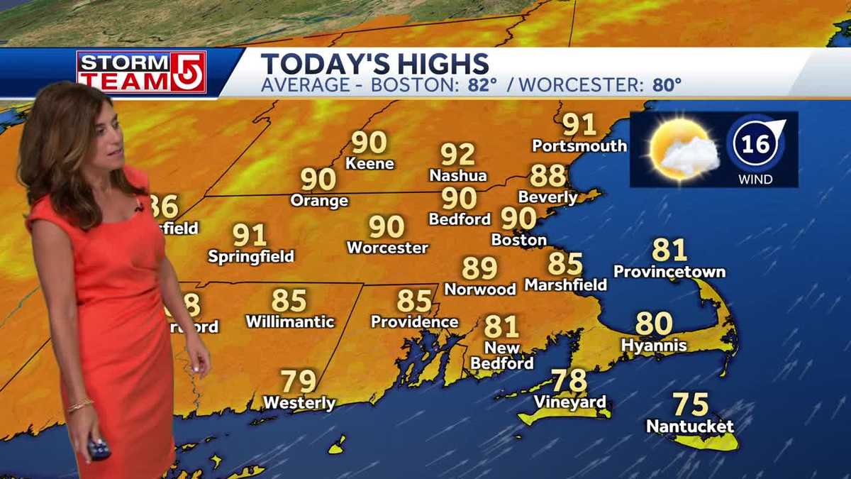 Video: Sweltering heat with storm risk for Friday