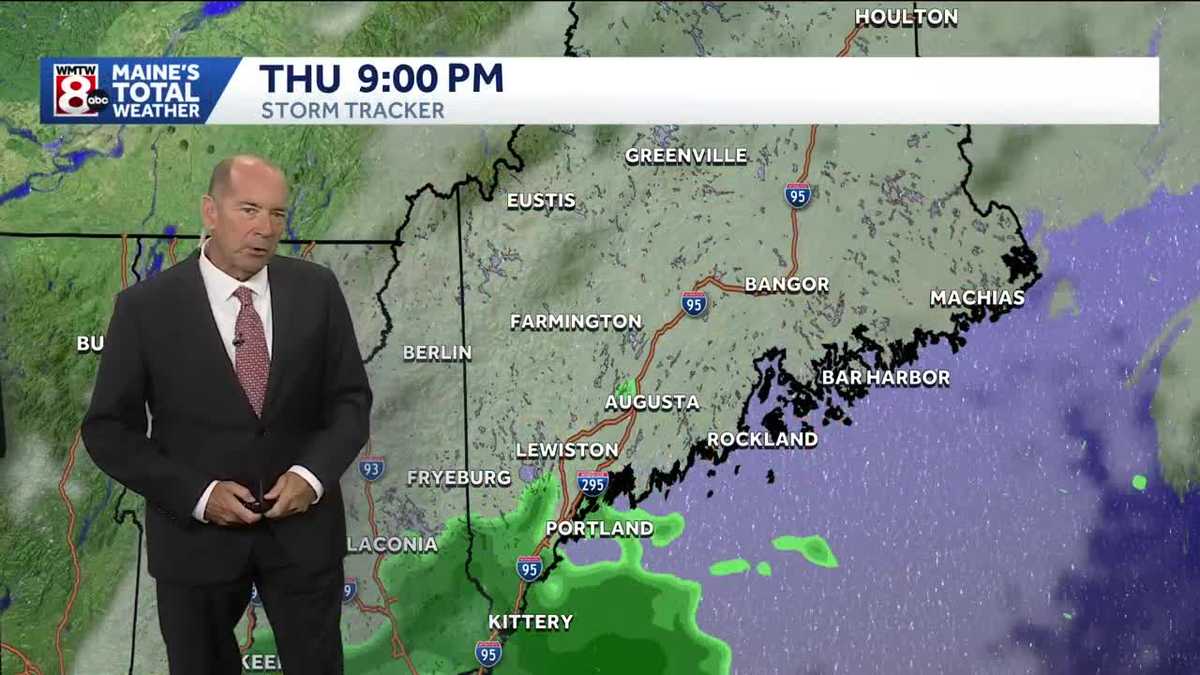 Evening showers but sunny Friday