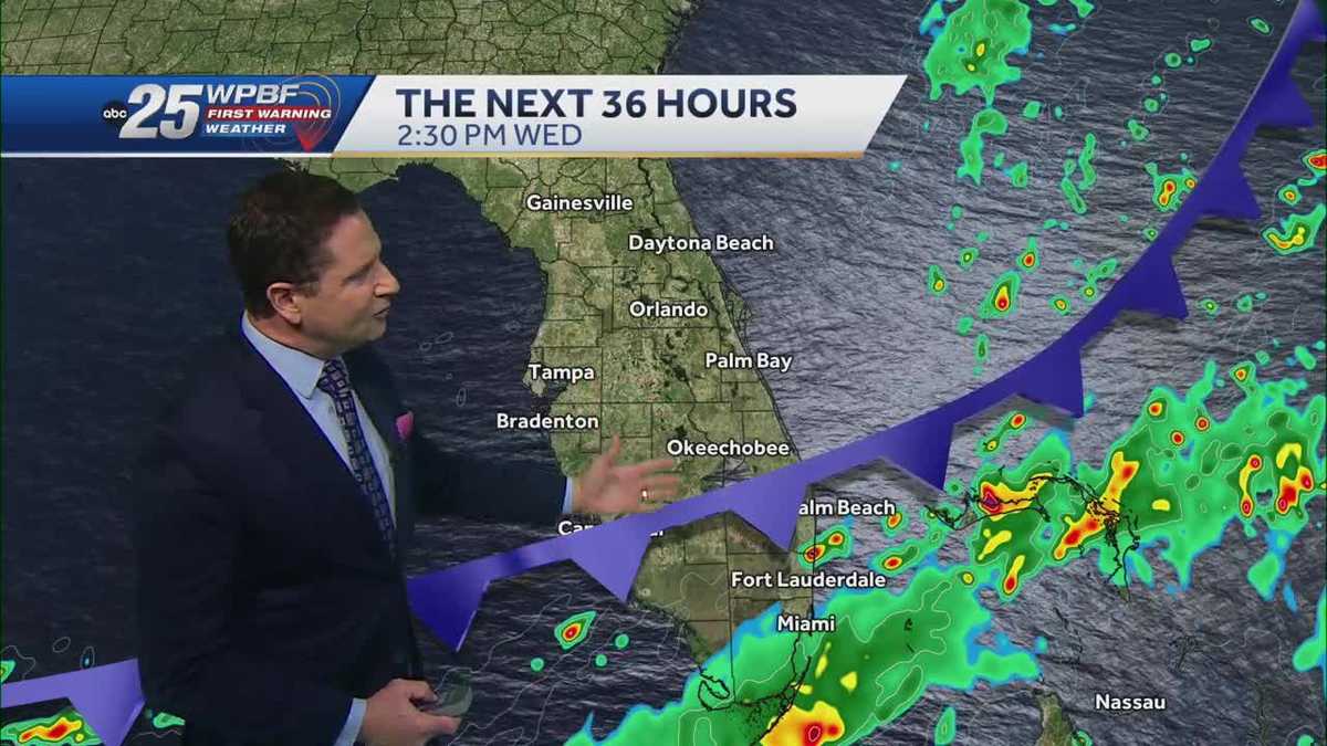 Cold front on Wednesday