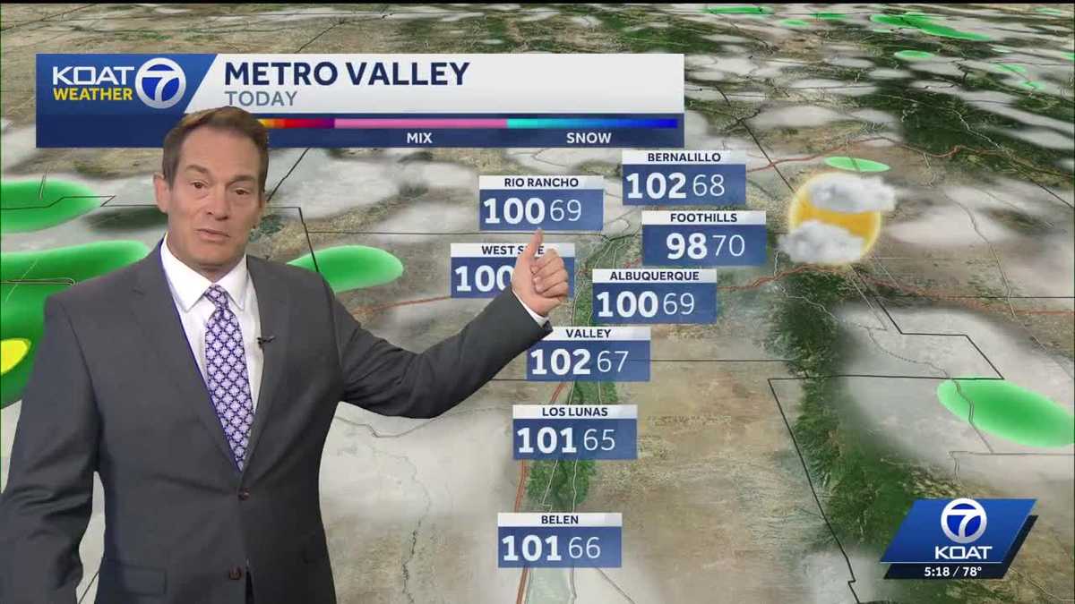 Heat Advisory issued again this afternoon for the Albuquerque metro, Espanola Valley and parts of 4-Corners