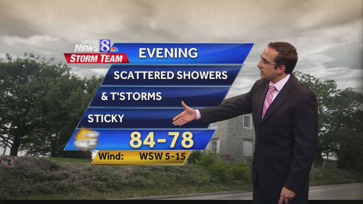 Sticky, some showers possible
