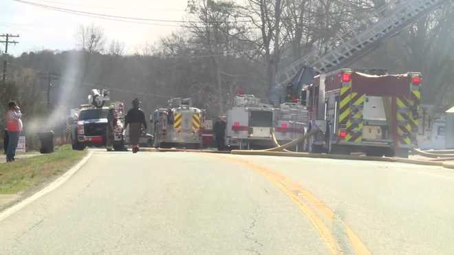 Powdersville communauté église incendie