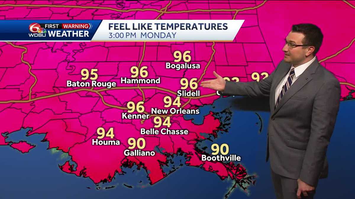 Starting the week hot but some relief is coming