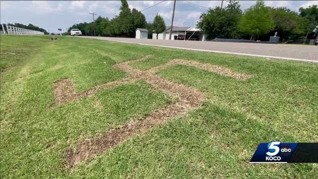 OKC police search for suspect after swastika cut into man's lawn - Vimarsana News