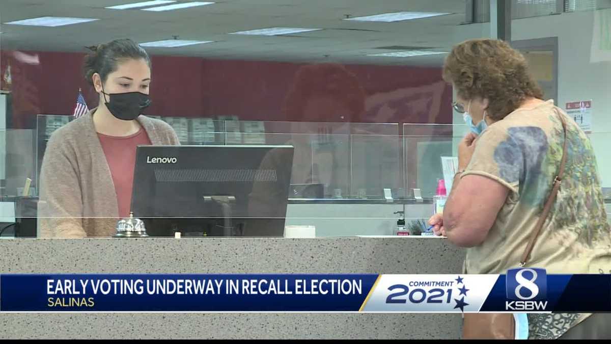 Early voting in recall election underway in Monterey County