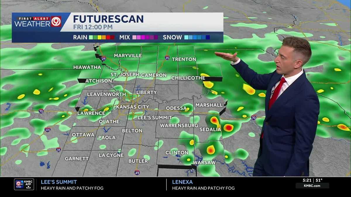 Kansas City's rainy Friday gives way to dry weekend