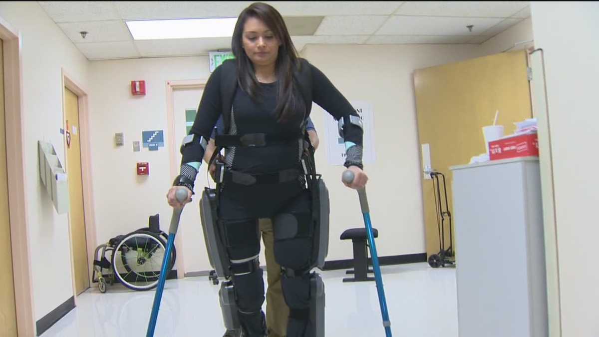 Robotic Exoskeleton Helps Paralyzed Woman Walk
