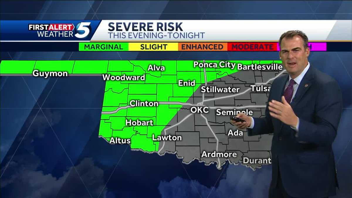 Gov. Kevin Stitt delivers Wednesday forecast on KOCO 5