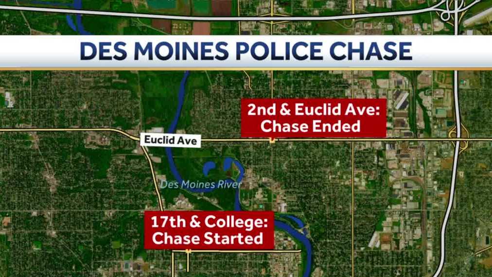 car chase in des moines iowa