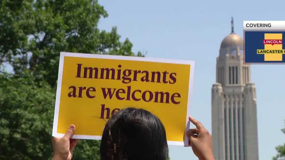 'It's scary': Protestors take to downtown Lincoln after ICE raid in Omaha