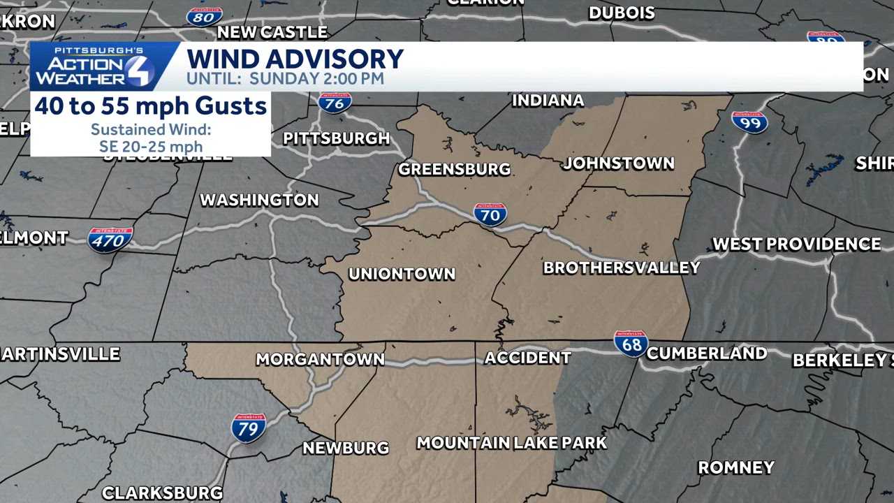 Flood Warning, Wind Advisory as remnants of Isaias hit Western PA - WTAE