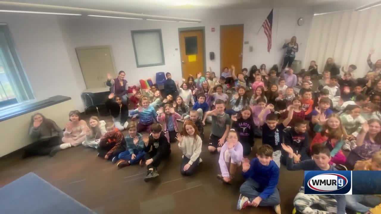 WMUR's Kevin Skarupa Visits Pelham Elementary School