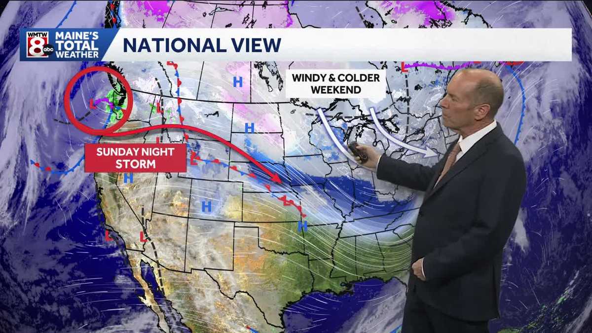 Watch for passing snow showers or squalls on Friday