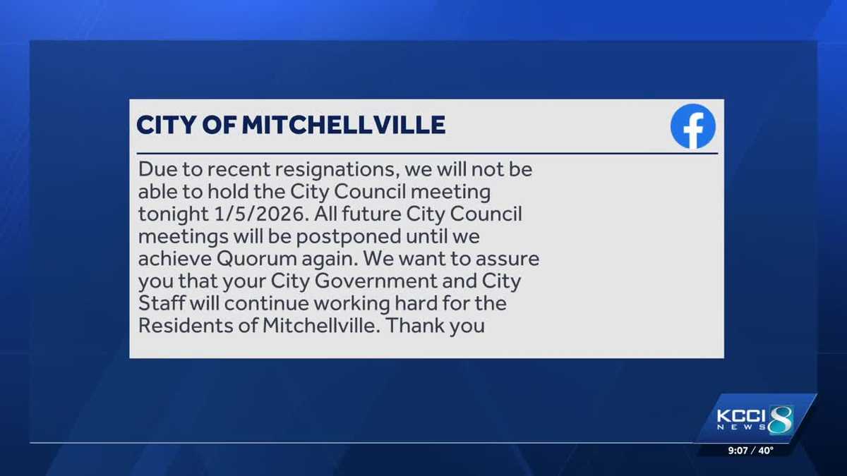 Resignations force Mitchellville City Council to postpone meetings