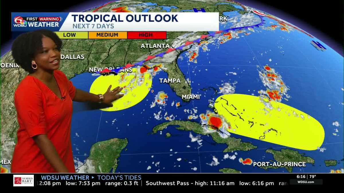 Gulf low to bring increased rain chances this weekend to Southeast Louisiana, Mississippi