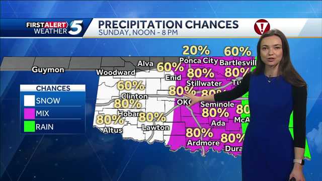 Oklahoma winter weather alerts in effect amid snow chance - Vimarsana News
