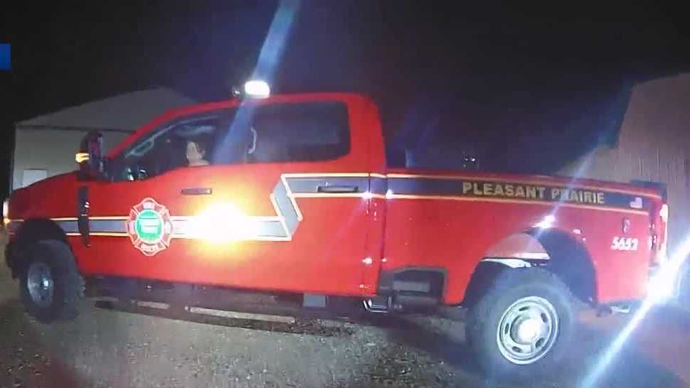 'Why are you naked?': Wisconsin officers arrest naked woman driving stolen fire vehicle