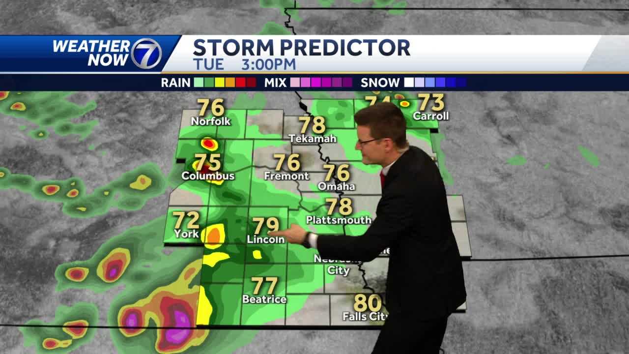 Mainly dry Tuesday storm chances southwest