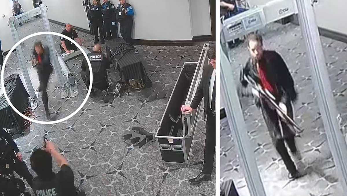 New video shows WHCD shooting suspect scoping out hotel - WJCL