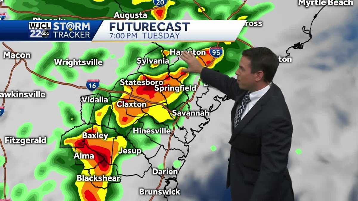 Dry and warm today with showers by Tuesday - WJCL