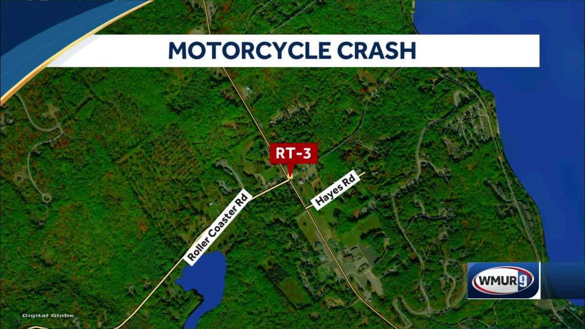 Three injured in multiple motorcycle crash in Laconia