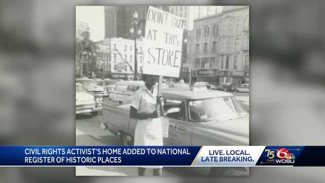 New Orleans civil rights activist home added to National Register of Historic Places thanks to Tulane student - Vimarsana News