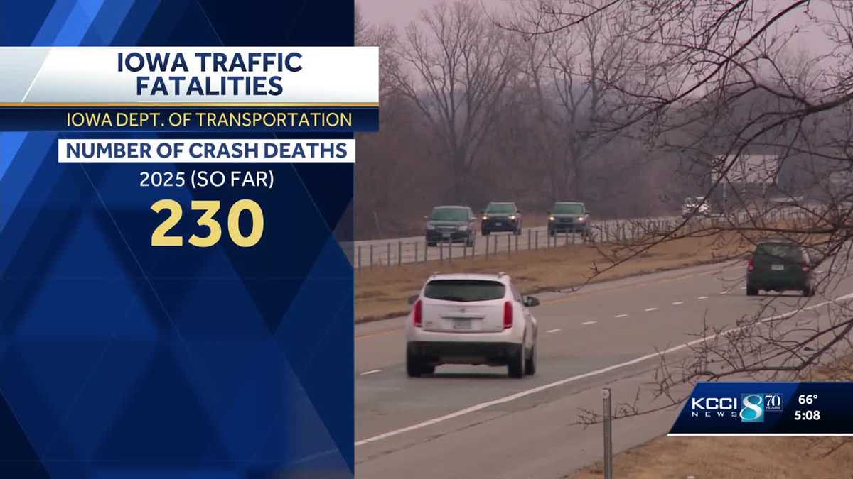Iowa DOT sees decline in traffic crash fatalities for 2025