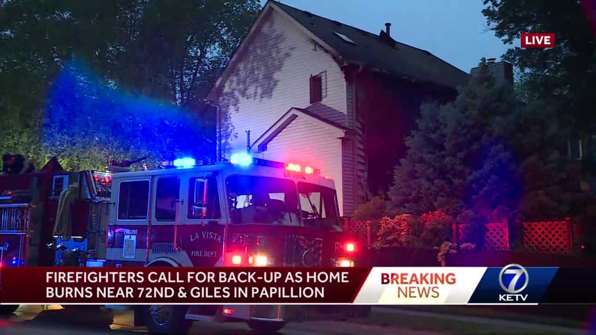 House burns after propane tank catches fire Wednesday evening