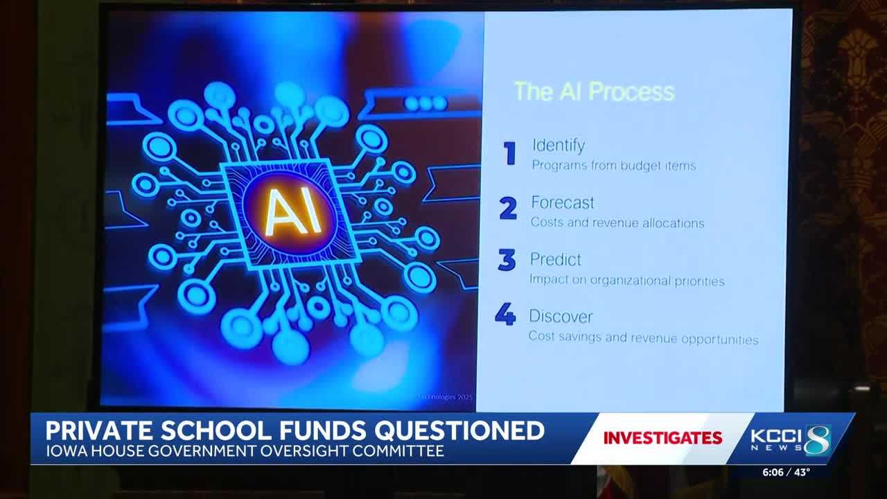 Lawmakers weigh AI tool to track spending efficiency in Iowa counties, schools