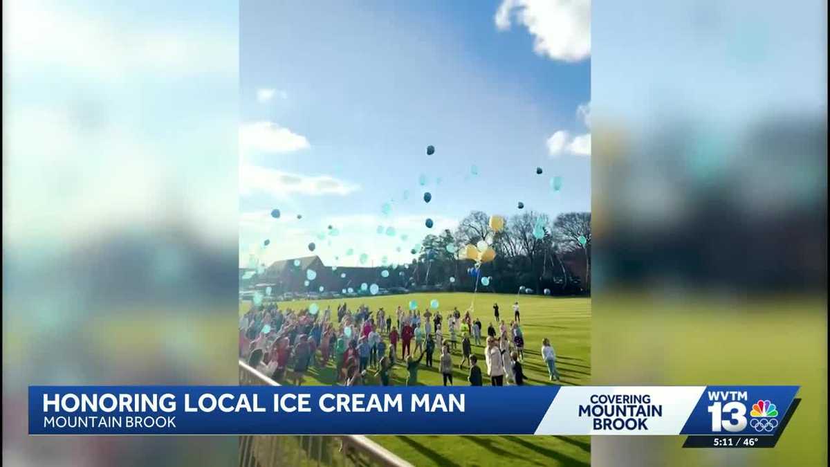 'He was the sweetest man': Mountain Brook community honors beloved ice cream man at balloon release
