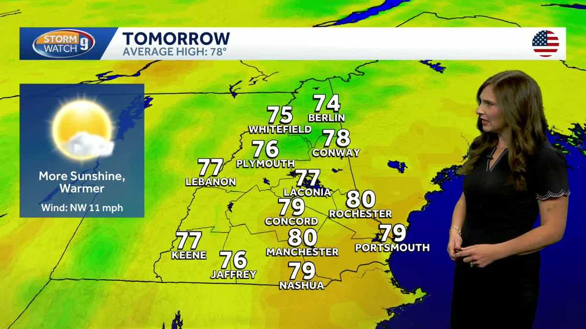 Warm, sunny Labor Day in store for NH