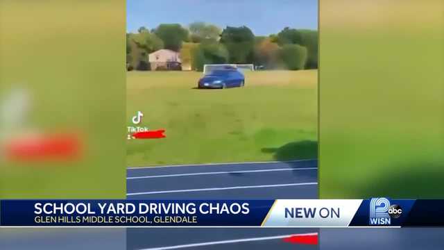 13-year-old leads police on high-speed chase in stolen car onto middle school lawn - Vimarsana News