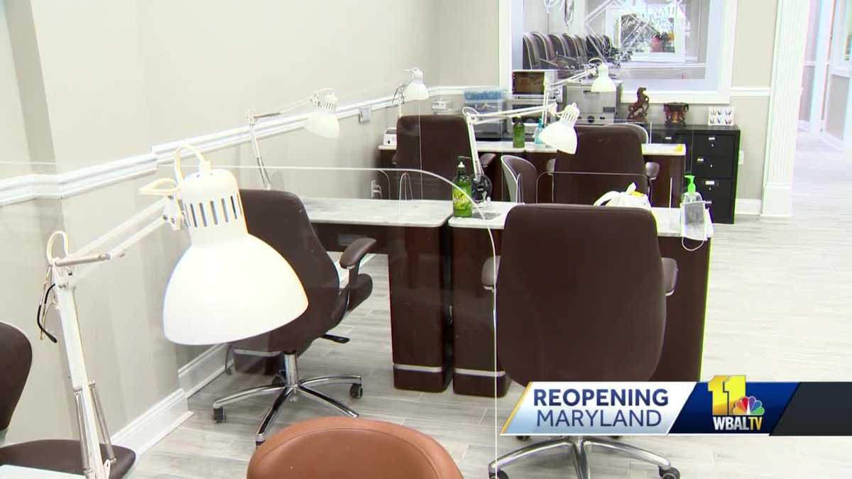 Nail salons take extra precautions as Maryland's reopening continues