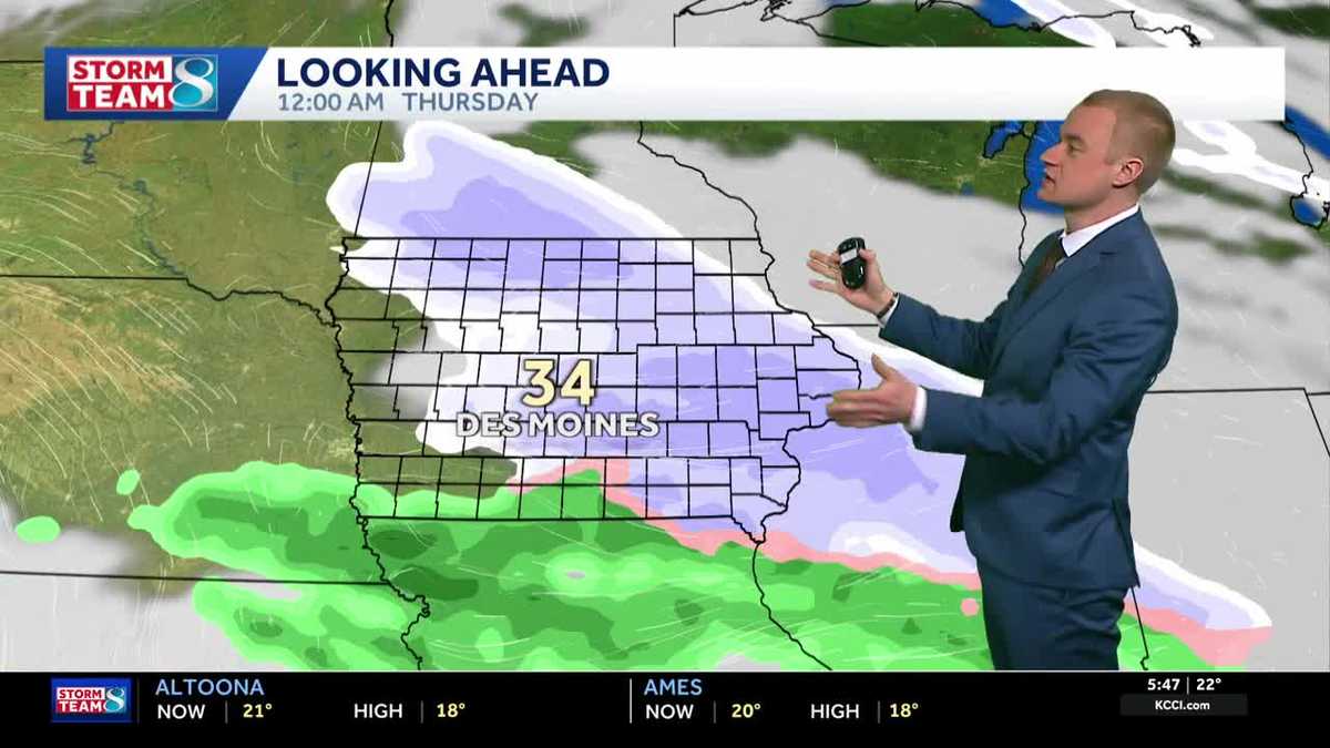 Des Moines weather: Calmer, cold Monday before a thaw