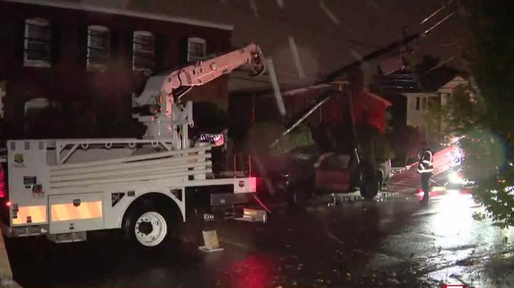 Thousands lose power after truck slams into utility pole in Revere - WCVB
