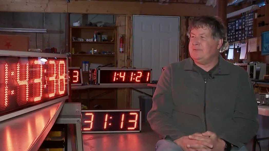 Bedford man puts together timing clocks seen along Boston Marathon route